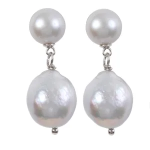 311-07-S | THE KATE EARRINGS (GRAY ON SILVER)