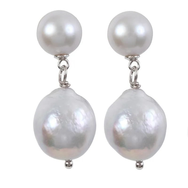 311-07-S | THE KATE EARRINGS (GRAY ON SILVER)