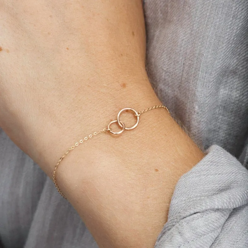 925 Sterling Silver Minimalist Small Beads Thin Chain Bracelets For Women