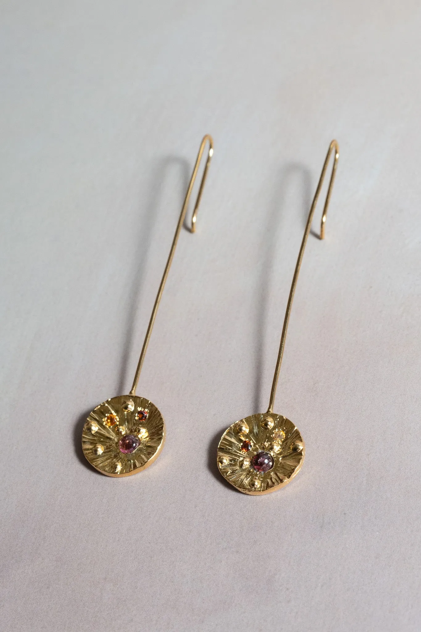 'A' Drop Earrings