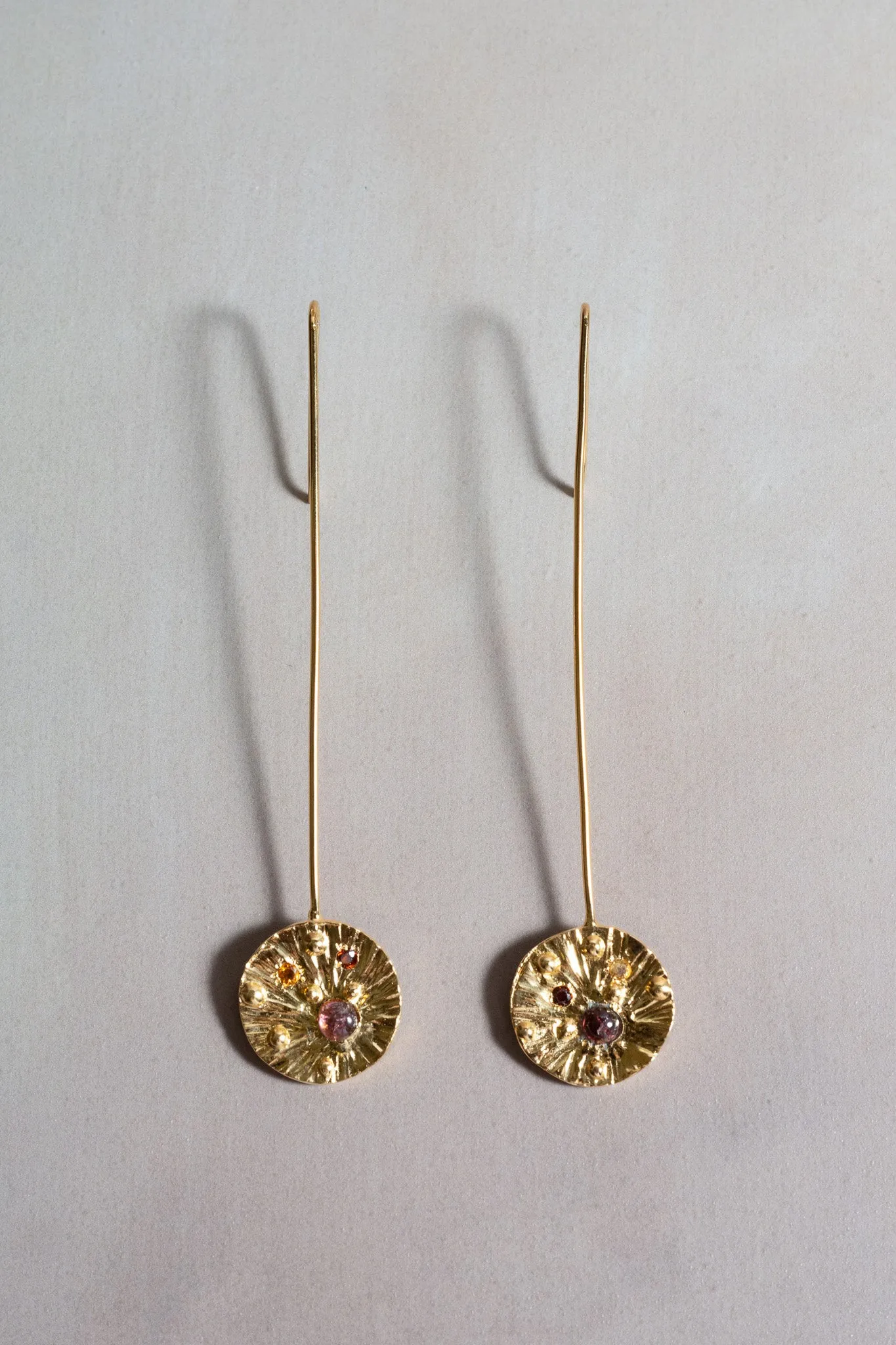 'A' Drop Earrings