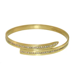 A Pavé Diamond Wrap Bangle