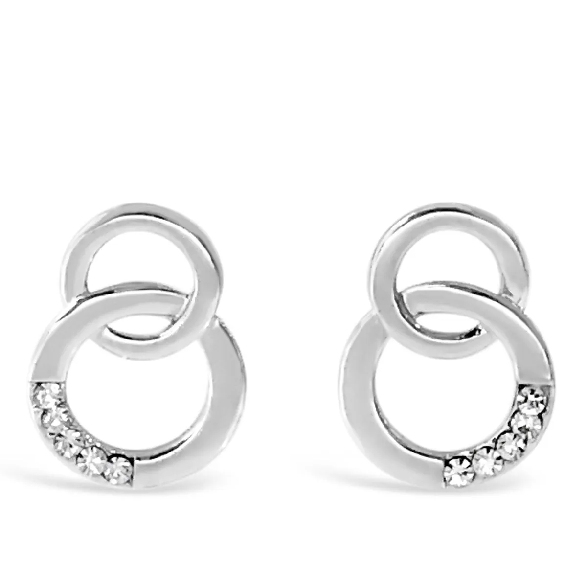 Absolute Silver Entwined Drop Earrings