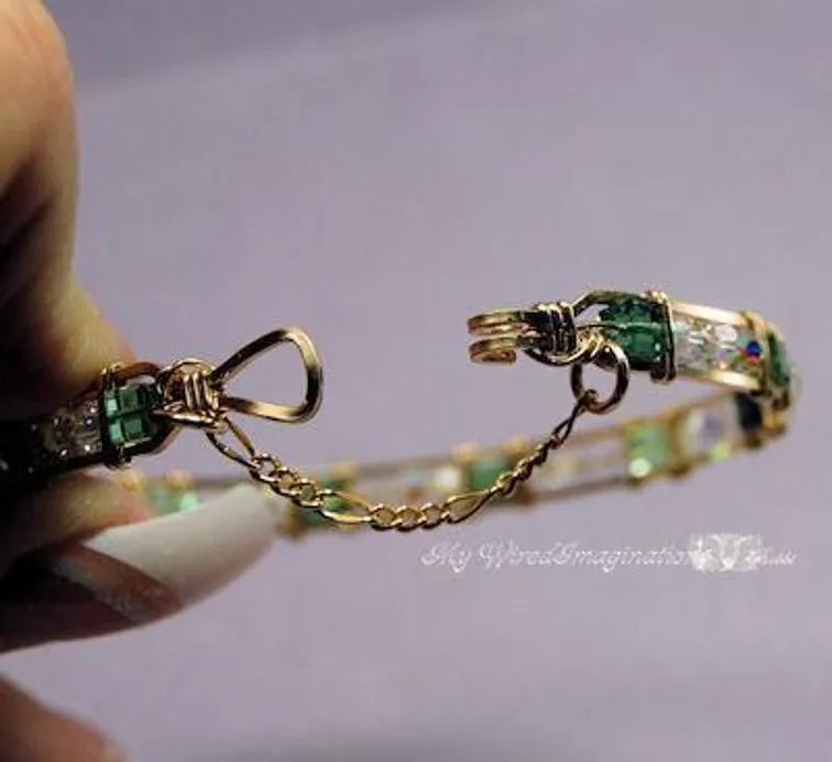 Adding Safety Chain 2, Free Wire Wrapping Jewelry Tutorial