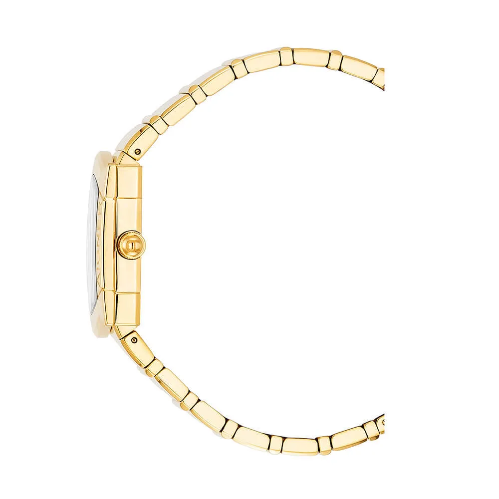 Aigner Materadia Ladies Green MOP Dial Gold Tone Watch