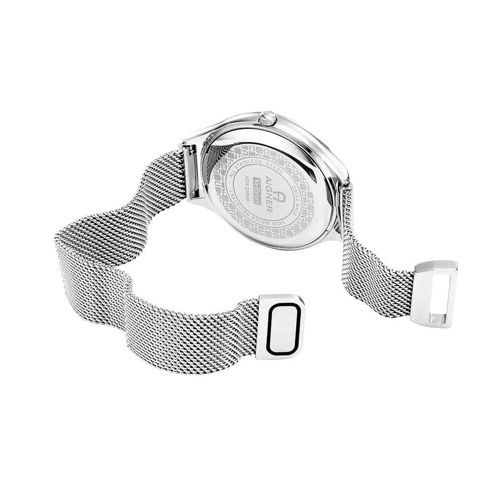 Aigner Velletri Ladies MOP Dial Stainless Steel Watch