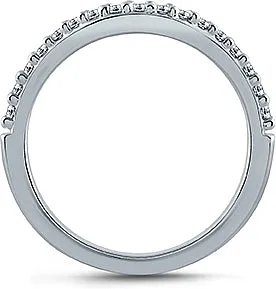 A.Jaffe Contoured Pave Diamond Wedding Band