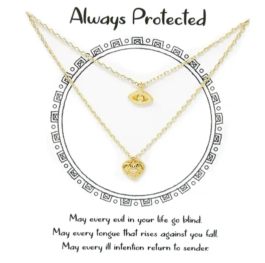 always protected-set of 2 necklaces