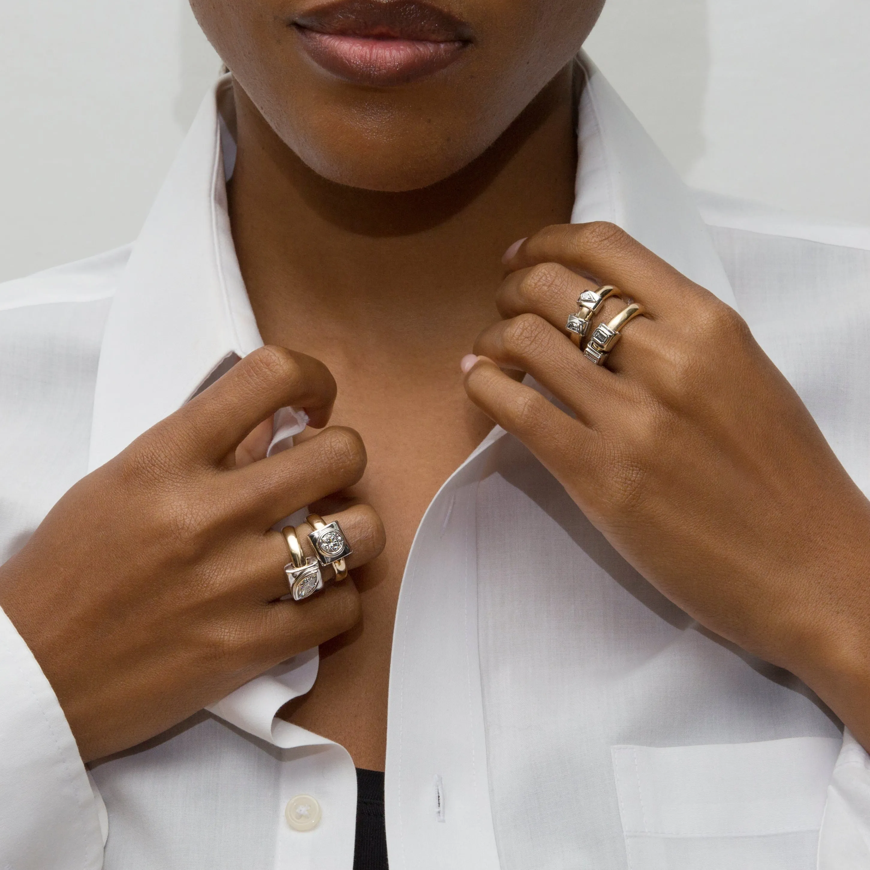 Ando Marquise Bezel Wrap Ring