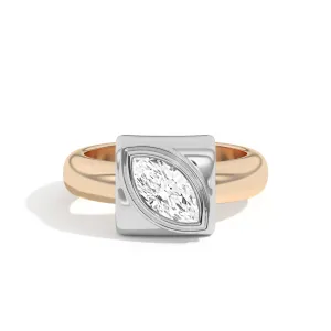 Ando Marquise Bezel Wrap Ring