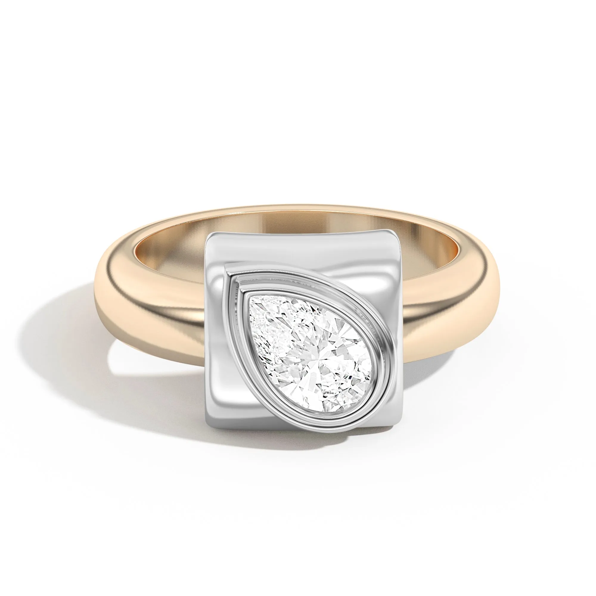 Ando Pear Bezel Wrap Ring