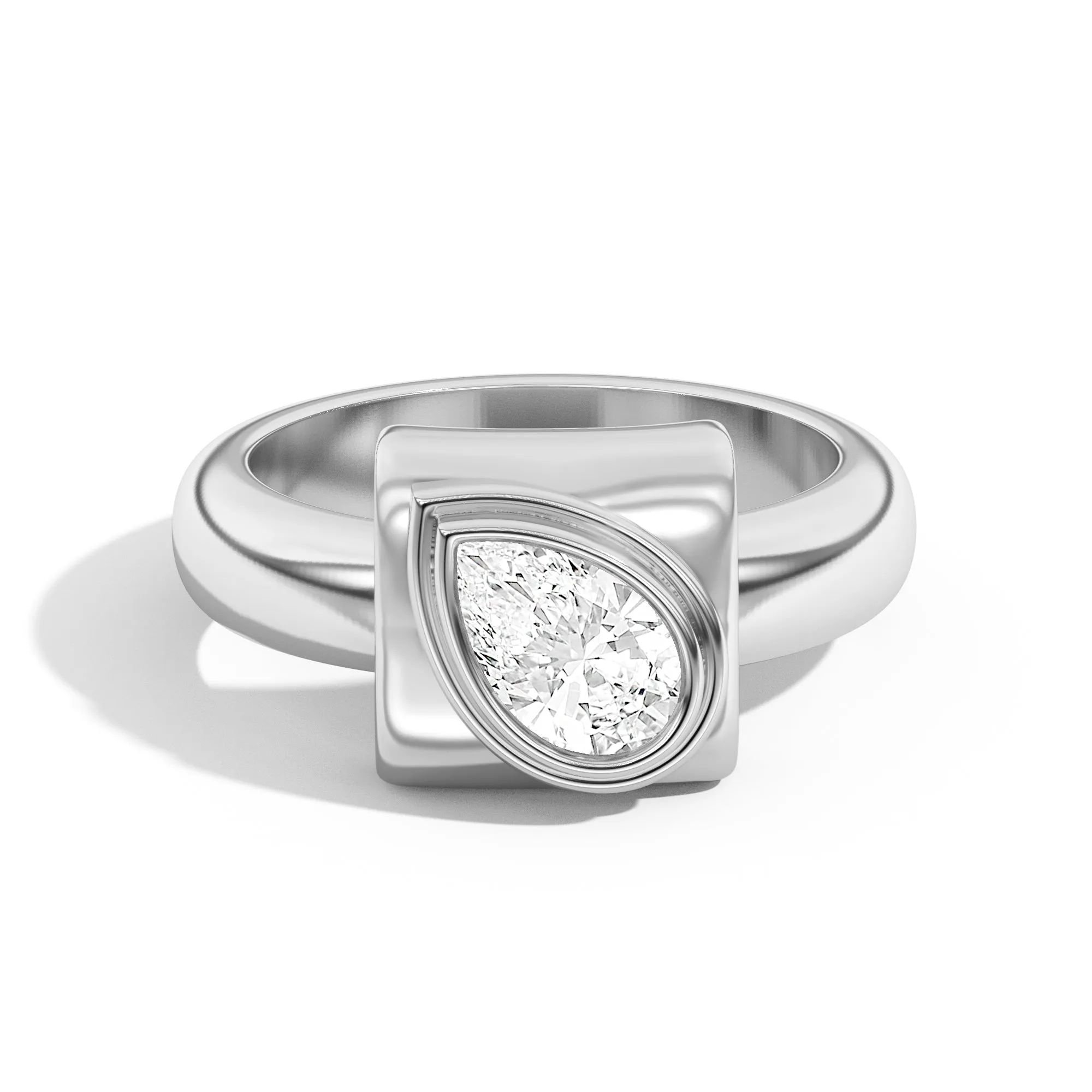 Ando Pear Bezel Wrap Ring