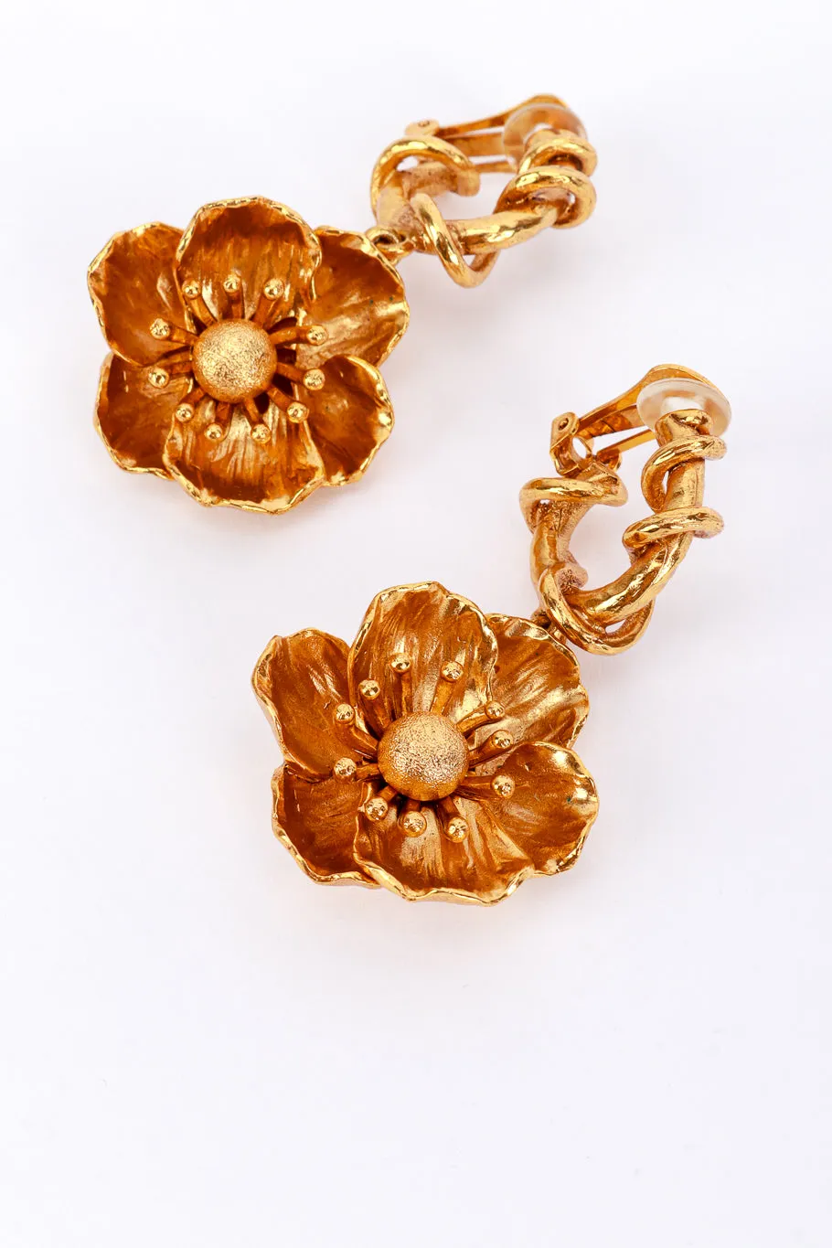 Anemone Flower Drop Earrings