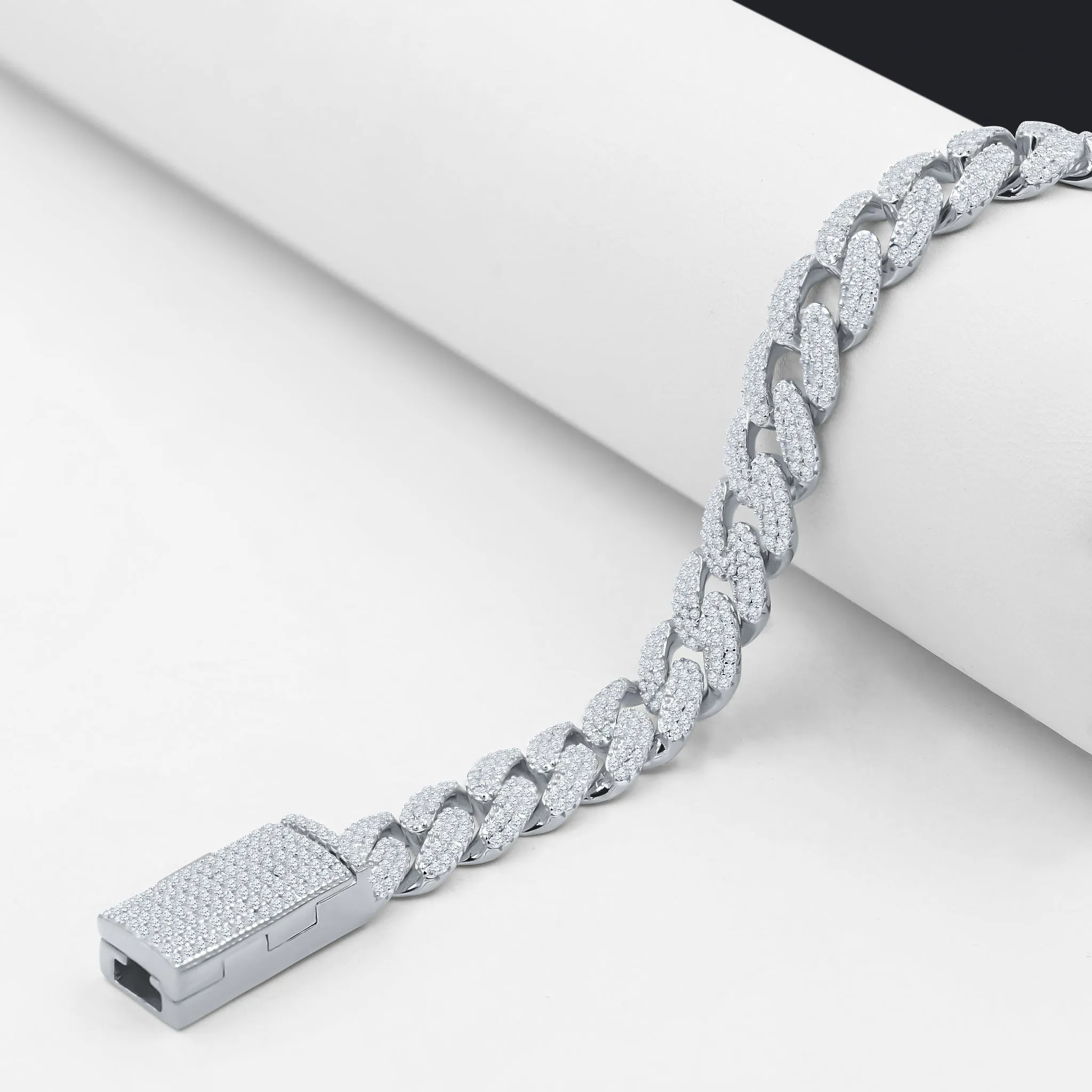ANGUS 10MM Silver Cuban Bracelet | 9223001
