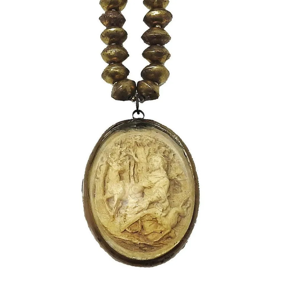 Antique St Hubertus Icon