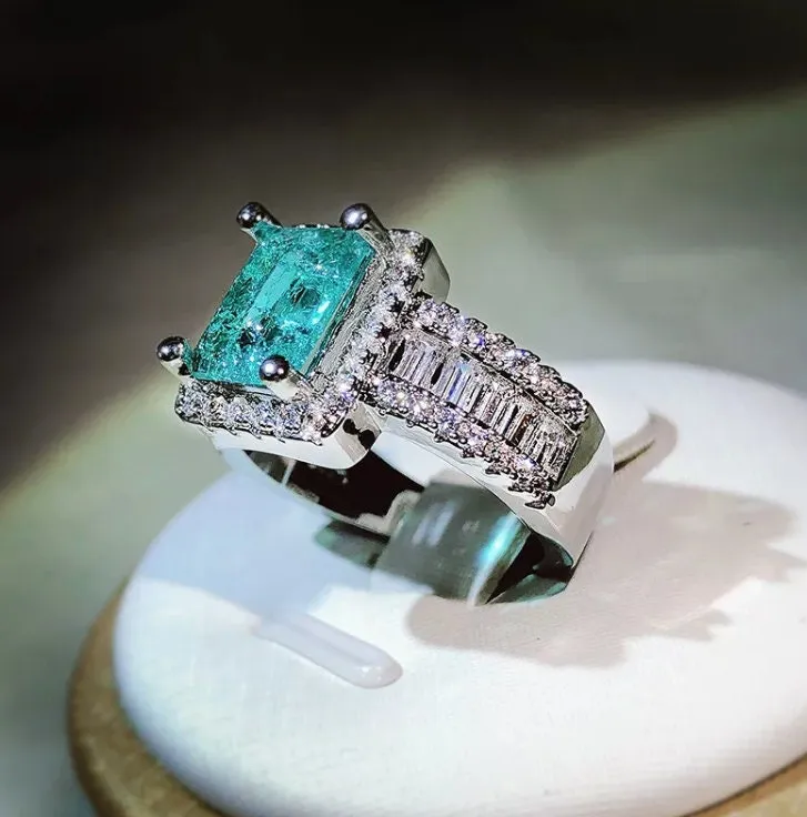 Aquamarine Ring | Aquamarine Diamond Ring