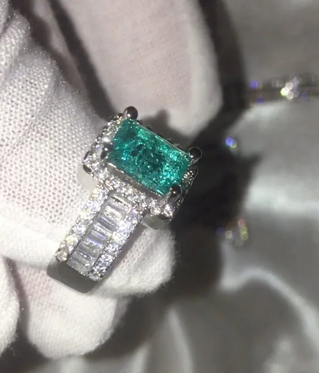 Aquamarine Ring | Aquamarine Diamond Ring