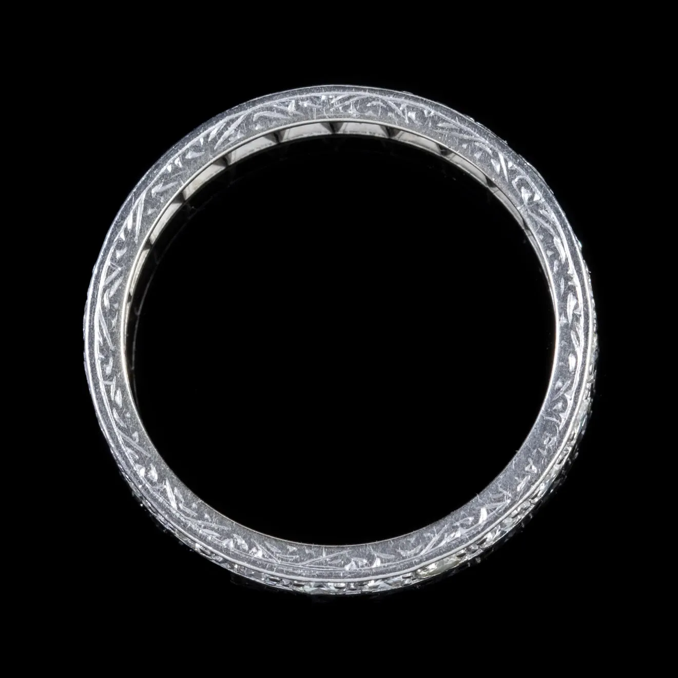 Art Deco Diamond Full Eternity Ring 18Ct Gold 2Ct Of Diamond Circa 1920