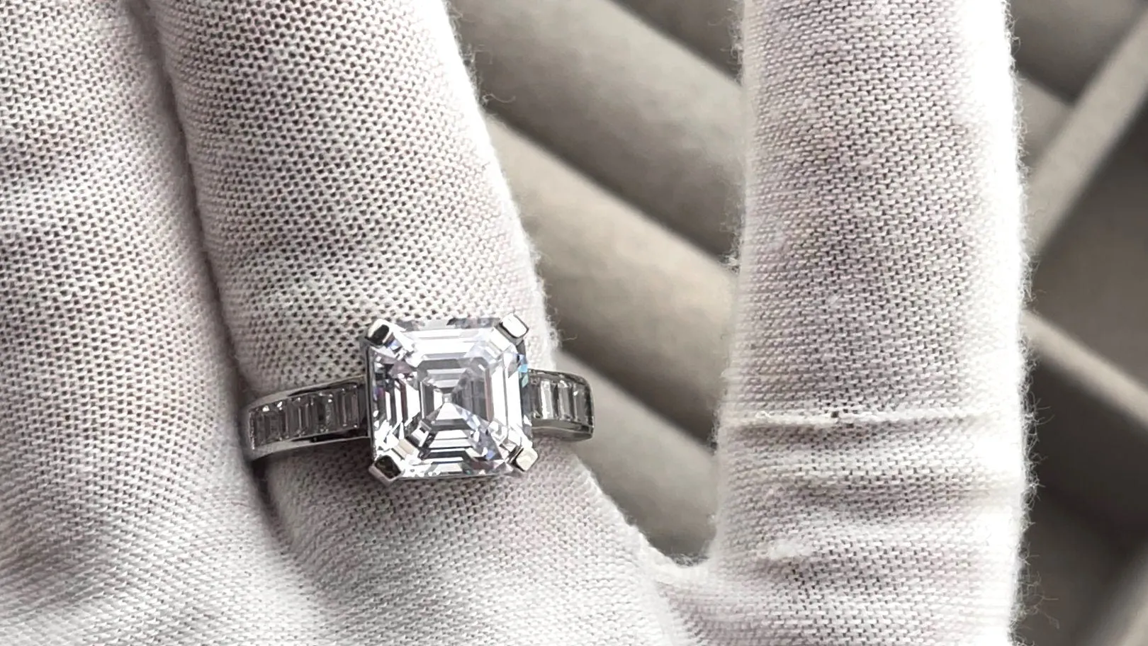 Asscher Diamond Ring | Asscher Cut Diamond Ring | Emerald Diamond Ring | Womens Engagement Ring | Asscher Ring | Womens Wedding Ring | Ring