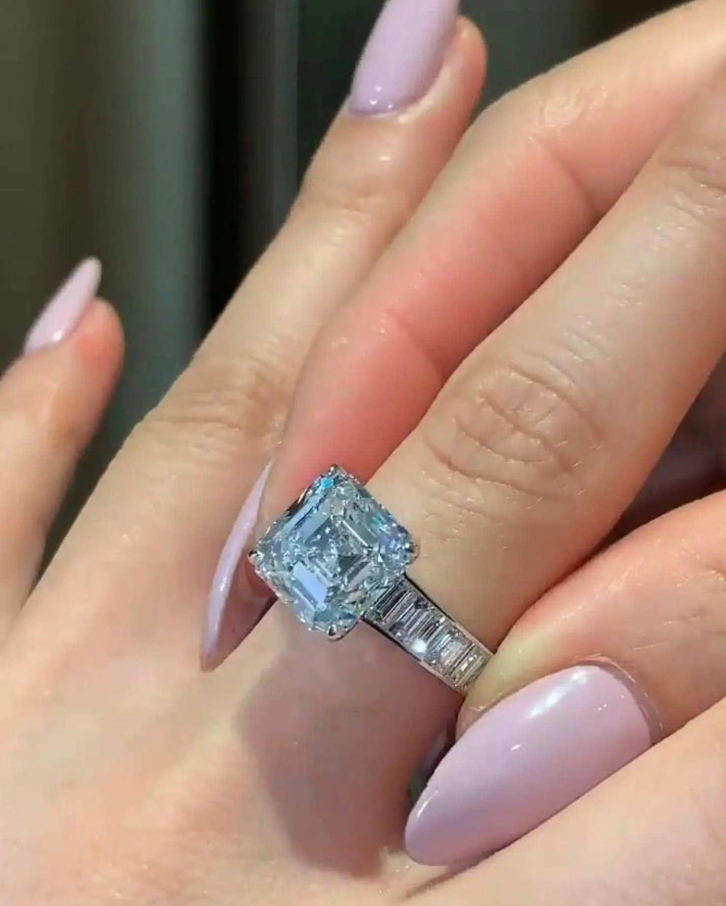 Asscher Diamond Ring | Asscher Cut Diamond Ring | Emerald Diamond Ring | Womens Engagement Ring | Asscher Ring | Womens Wedding Ring | Ring