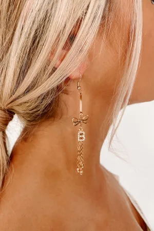 B Is For Beautiful Dangle Earrings (Gold)