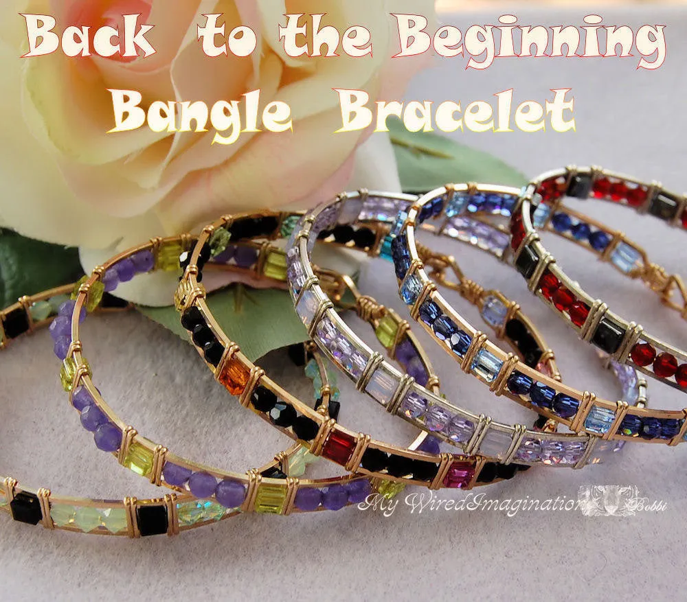 Back to the Beginning, Wire Wrap Beginner Bangle Bracelet Tutorial
