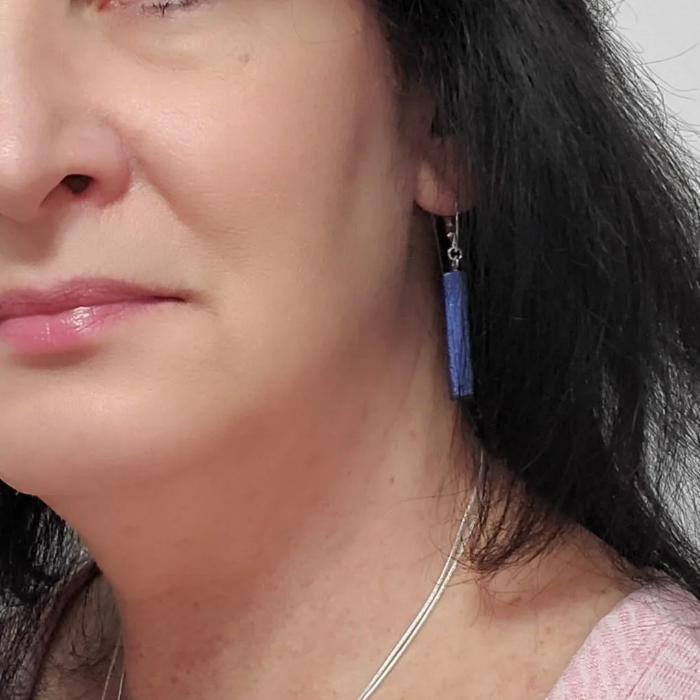 Bar Dangle Earrings - Viva Magenta