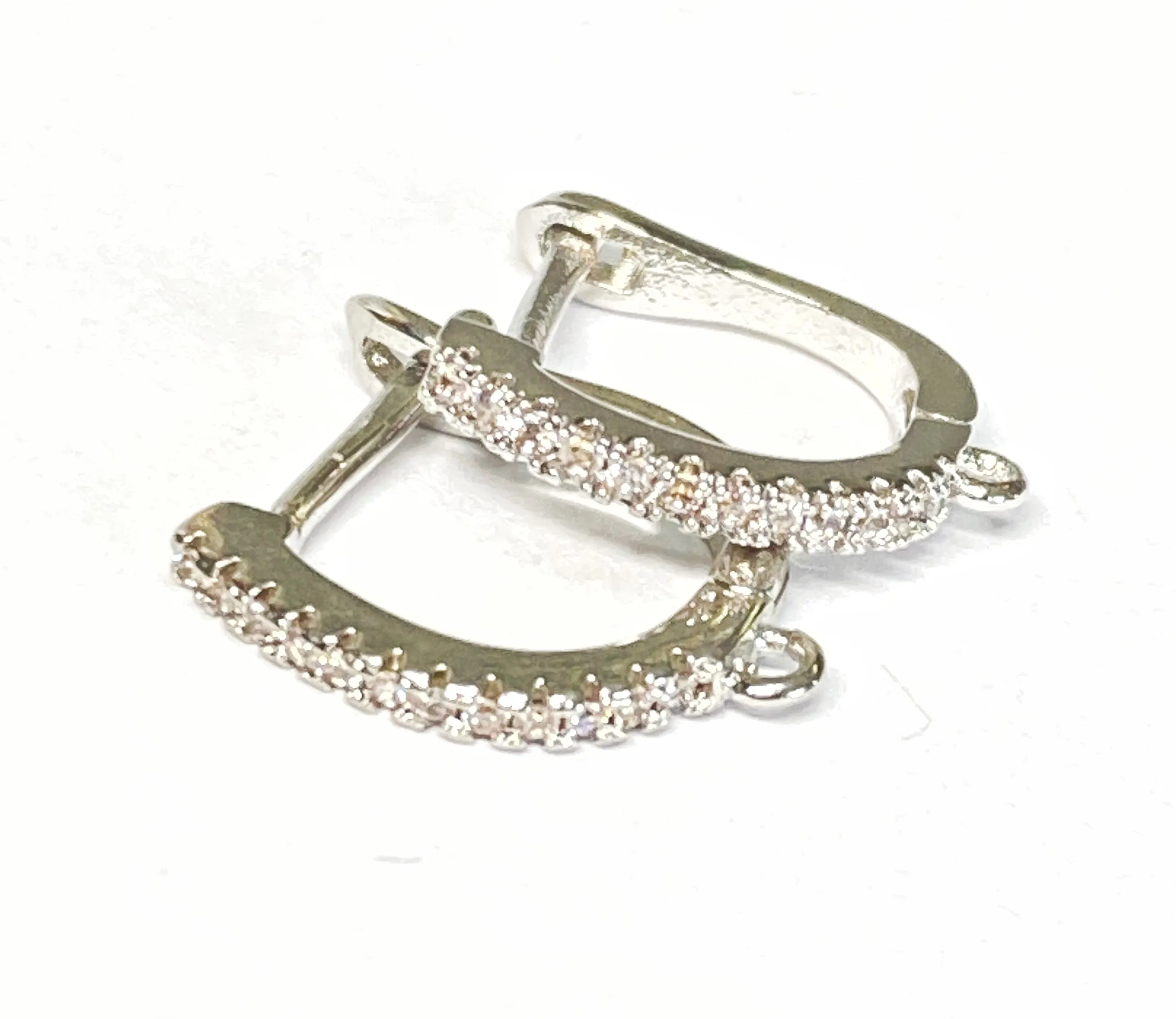 Black Cluster Earrings Sterling Silver Mystic Black Spinel
