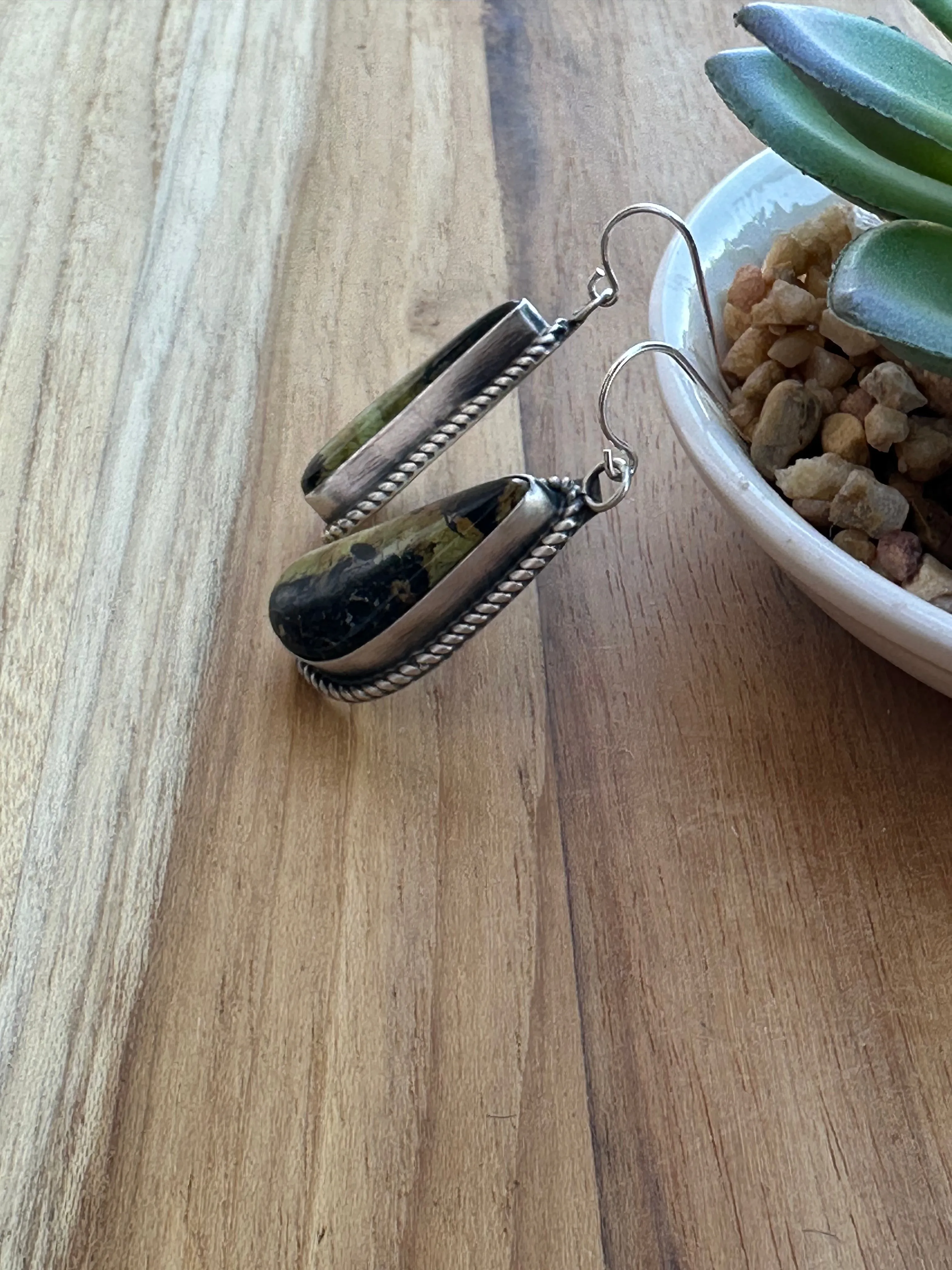 Black Jack Dangle Earrings