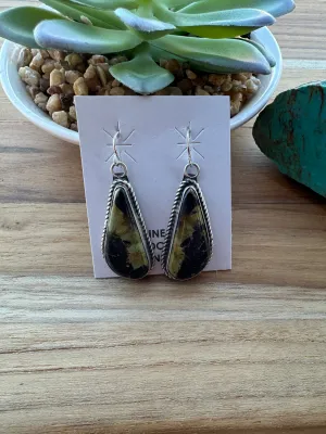Black Jack Dangle Earrings
