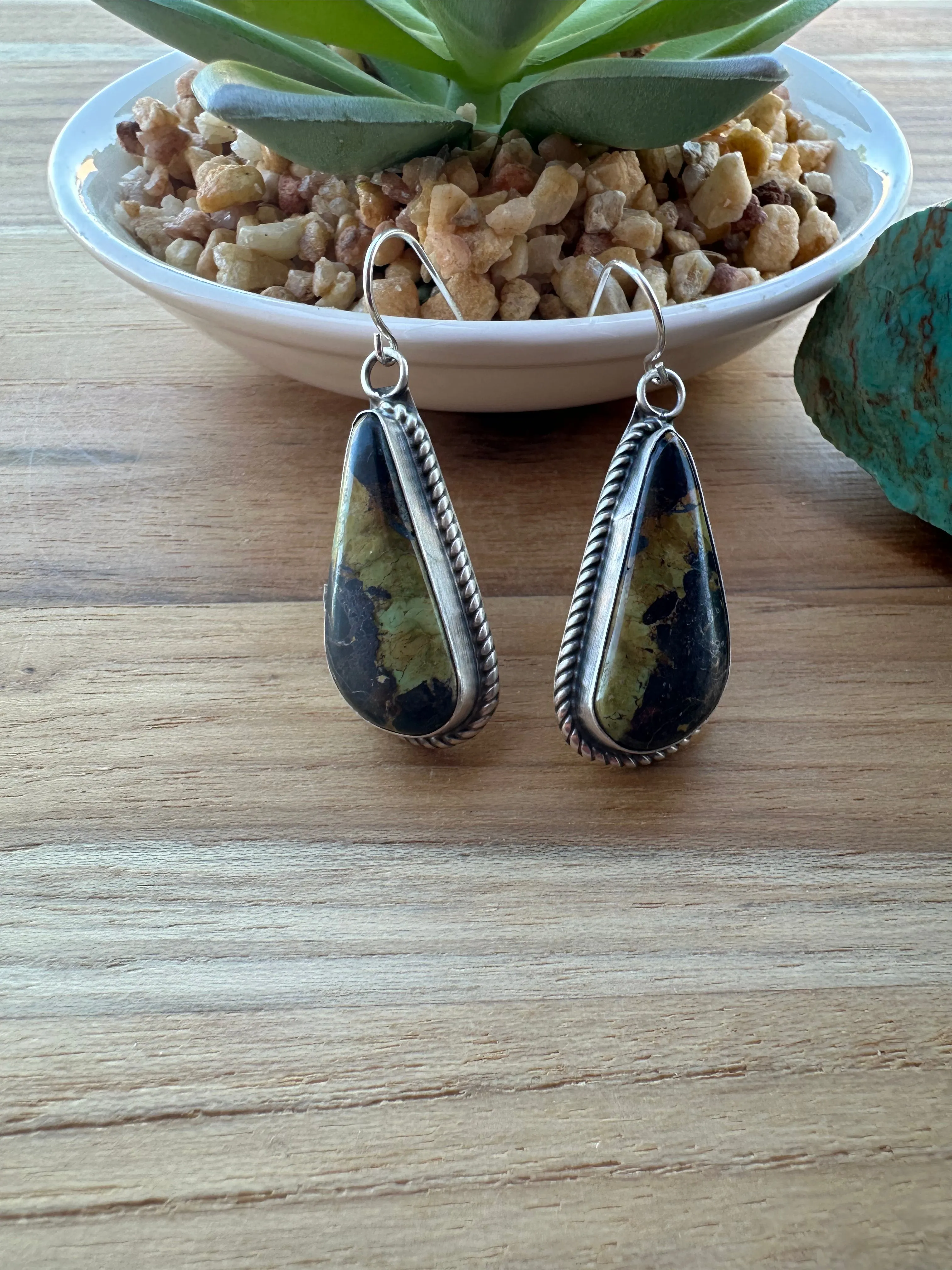 Black Jack Dangle Earrings