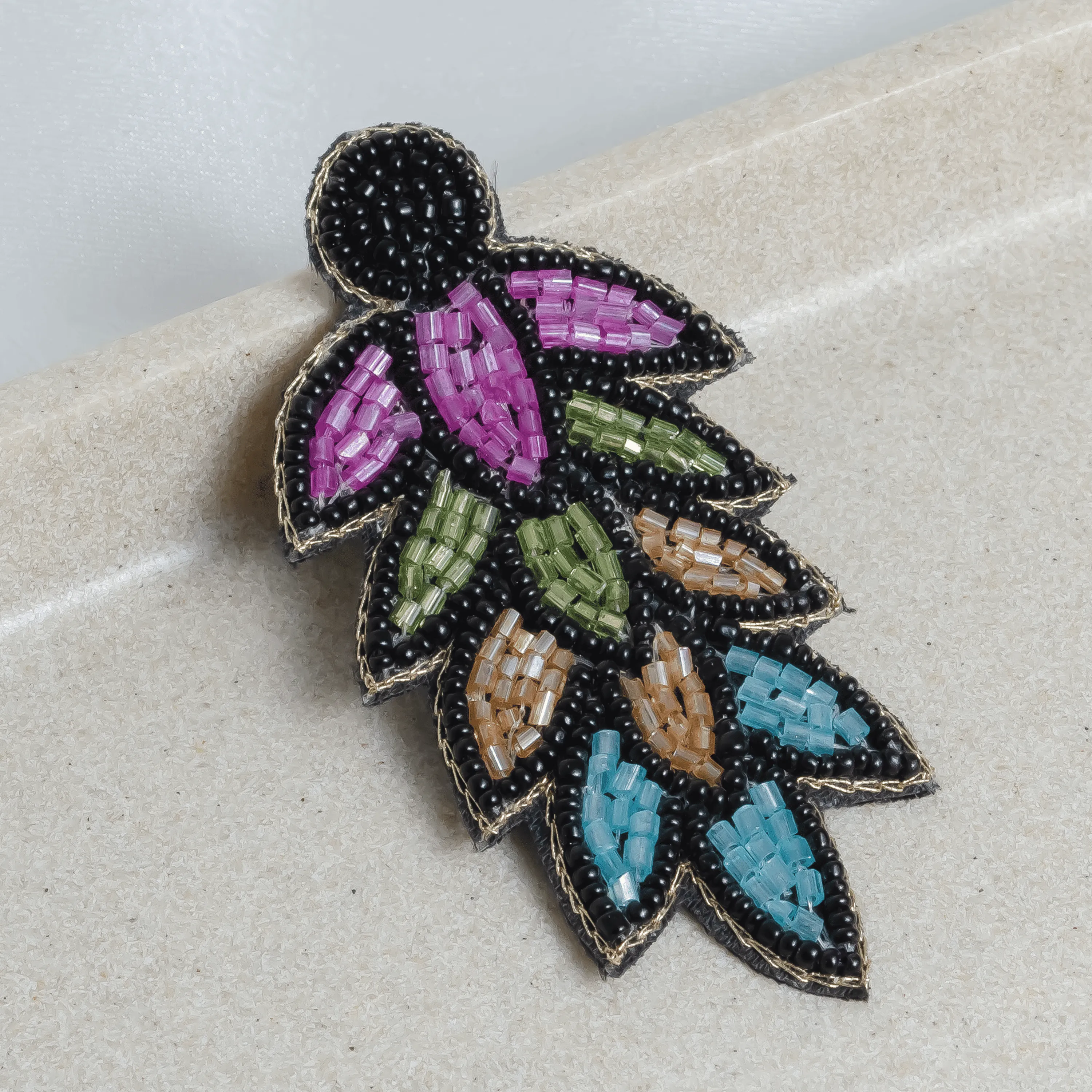 Black Leaf Earrings