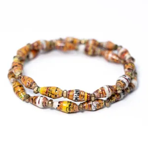 Bracelet -  Coppertone Double Wrap Multi