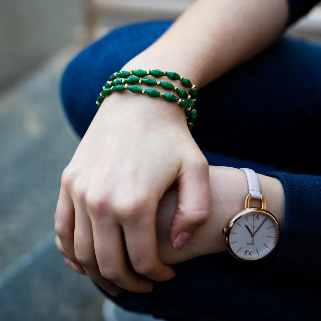 Bracelet - Forest Triple Wrap Multi