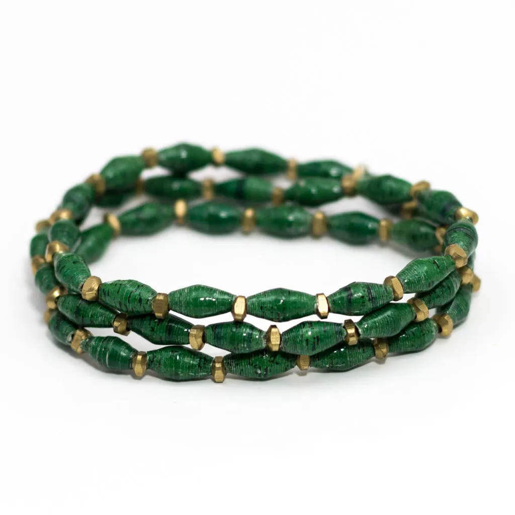 Bracelet - Forest Triple Wrap Multi