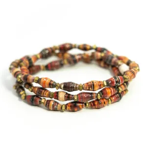 Bracelet -  Mother Earth Triple Wrap Multi
