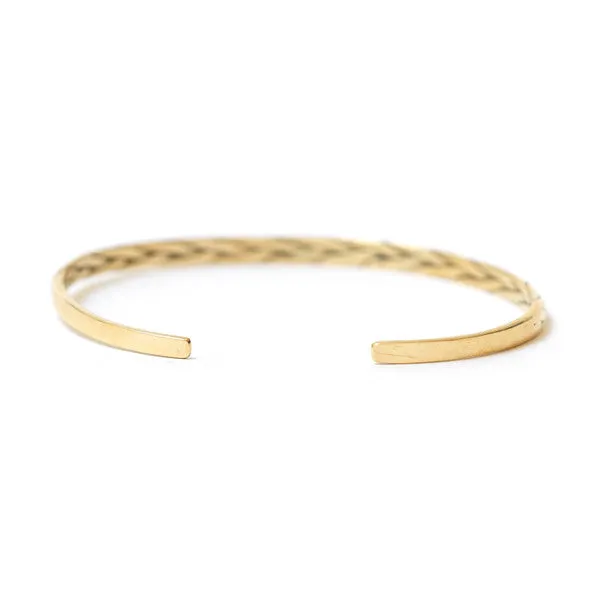 Brass Braided Cuff