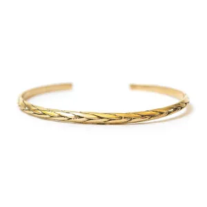 Brass Braided Cuff