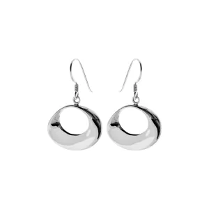 Bria elliptical twist earrings