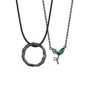Budding Romance Matching Necklaces