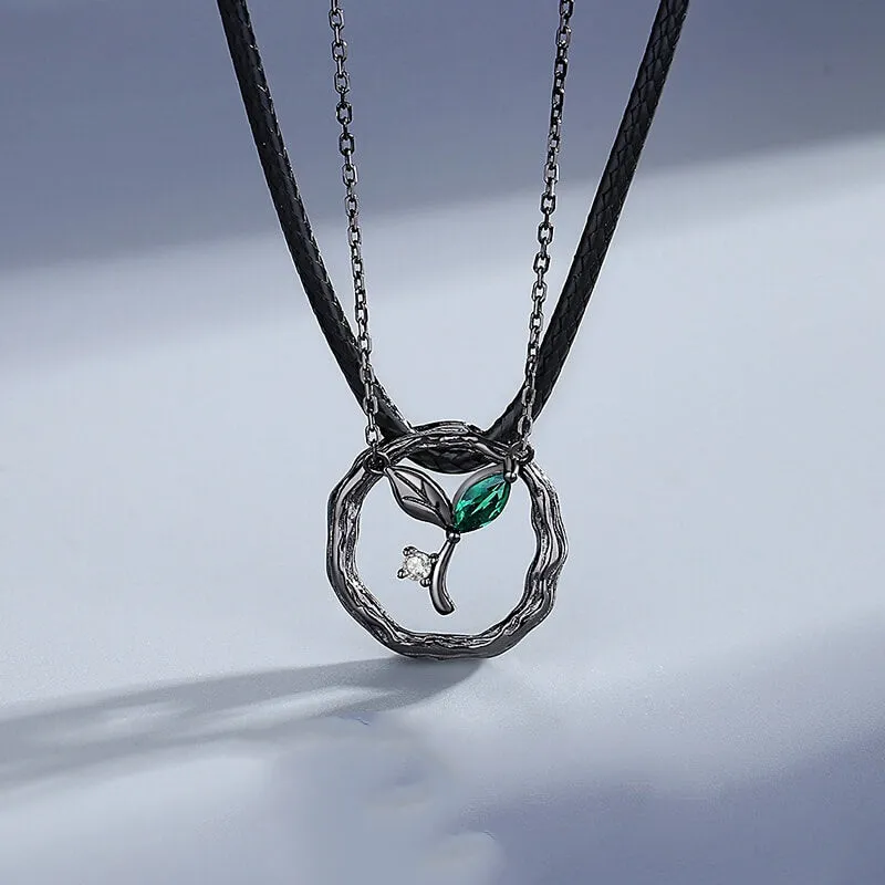 Budding Romance Matching Necklaces