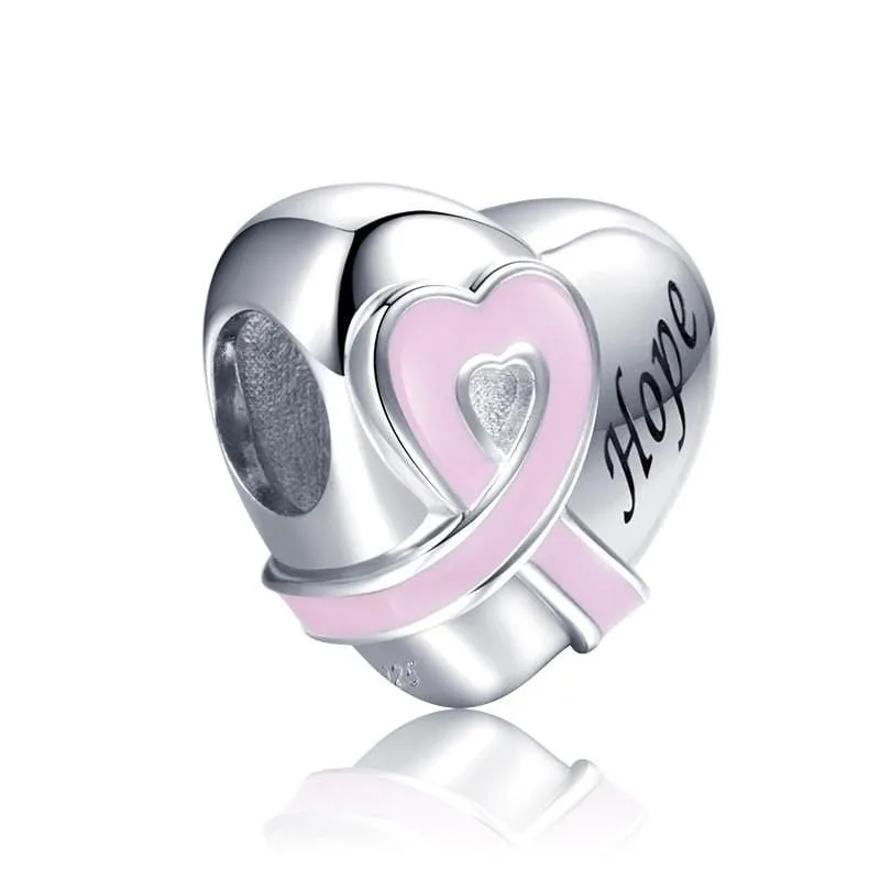 Cancer Heart Charm