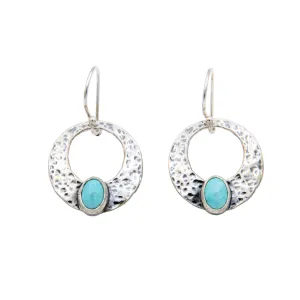 Carico Lake Round Dangle Earrings