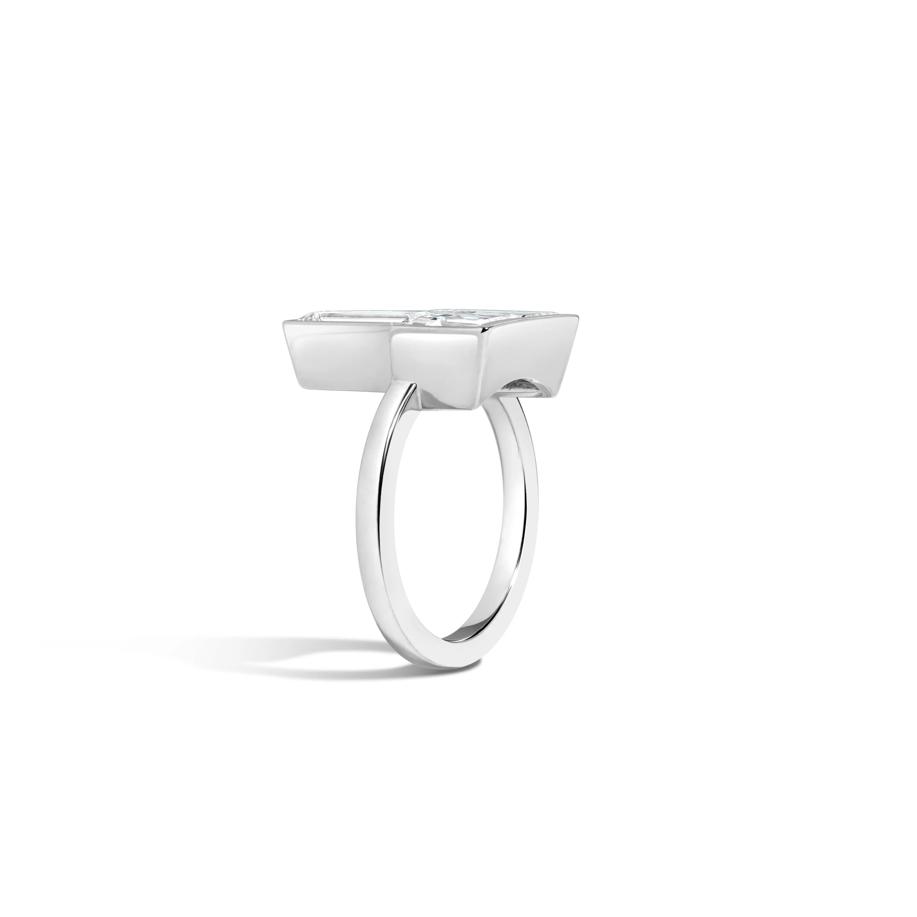 Carre & Baguettes Jenga Ring