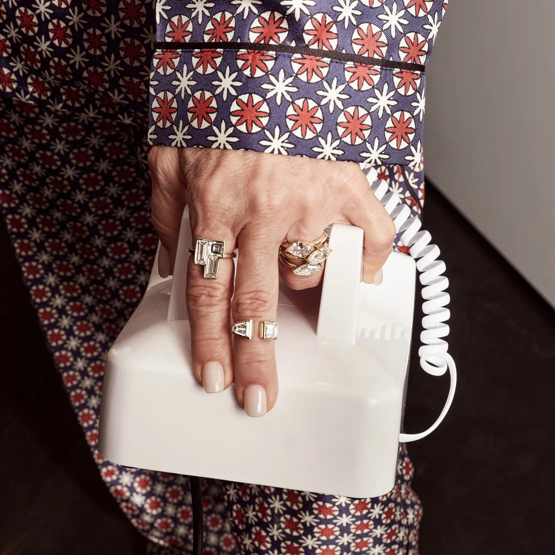 Carre & Baguettes Jenga Ring