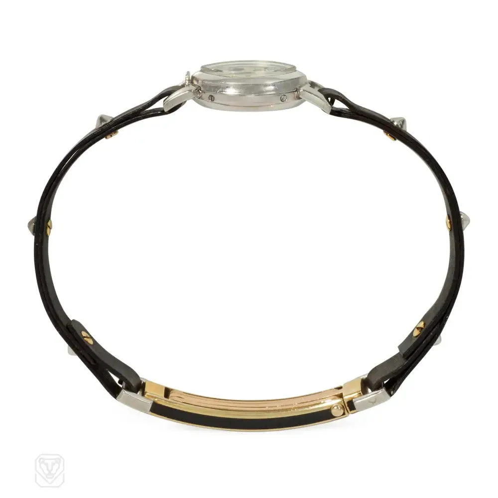 Cartier, France "Amande" navette-shaped Art Deco watch