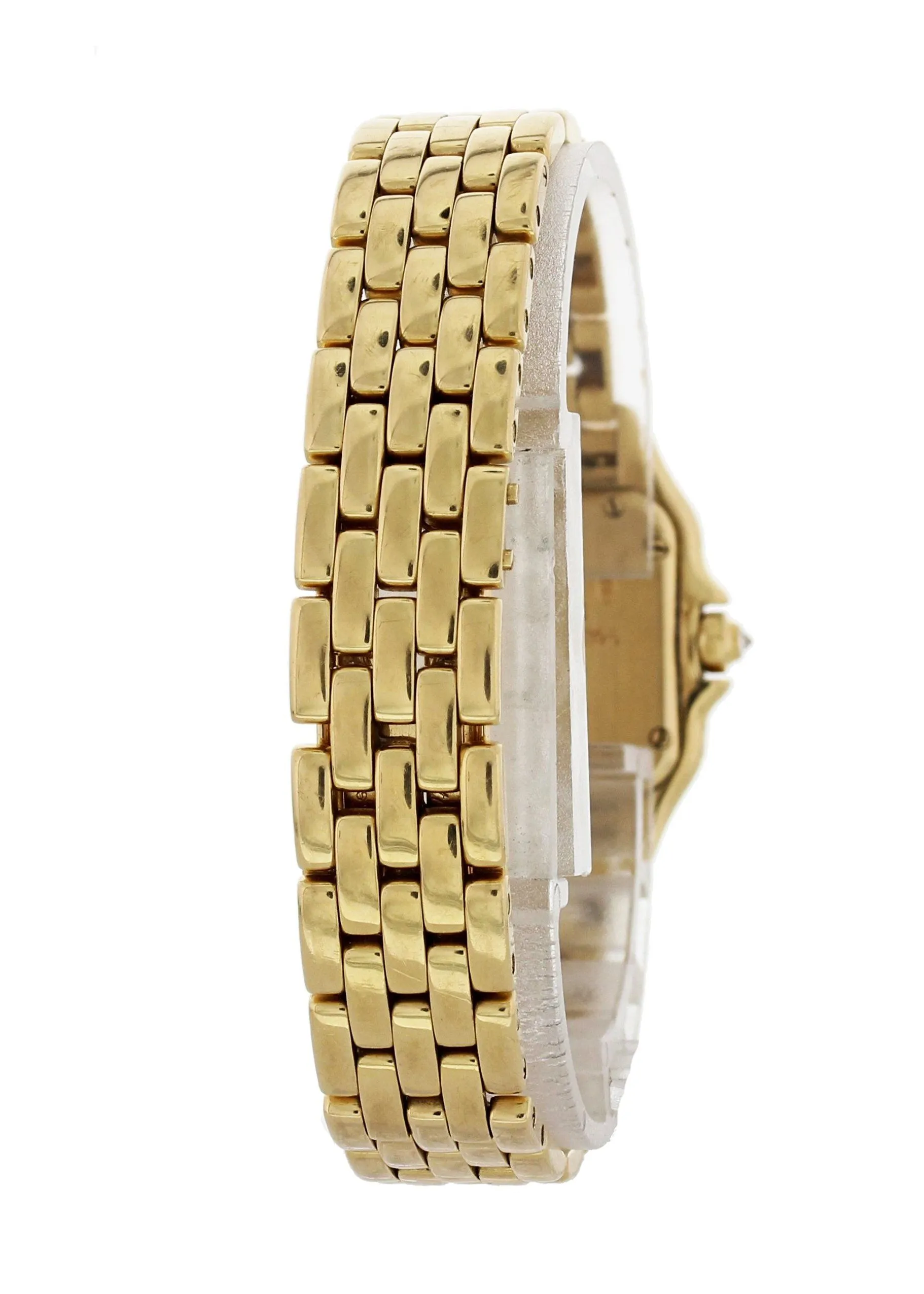 Cartier Panthere 1280 18k Yellow Gold Ladies Diamond Watch Box Papers