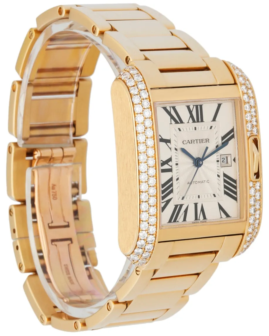Cartier Tank Anglaise  WT100006 18K Yellow Gold Diamond Box/Papers