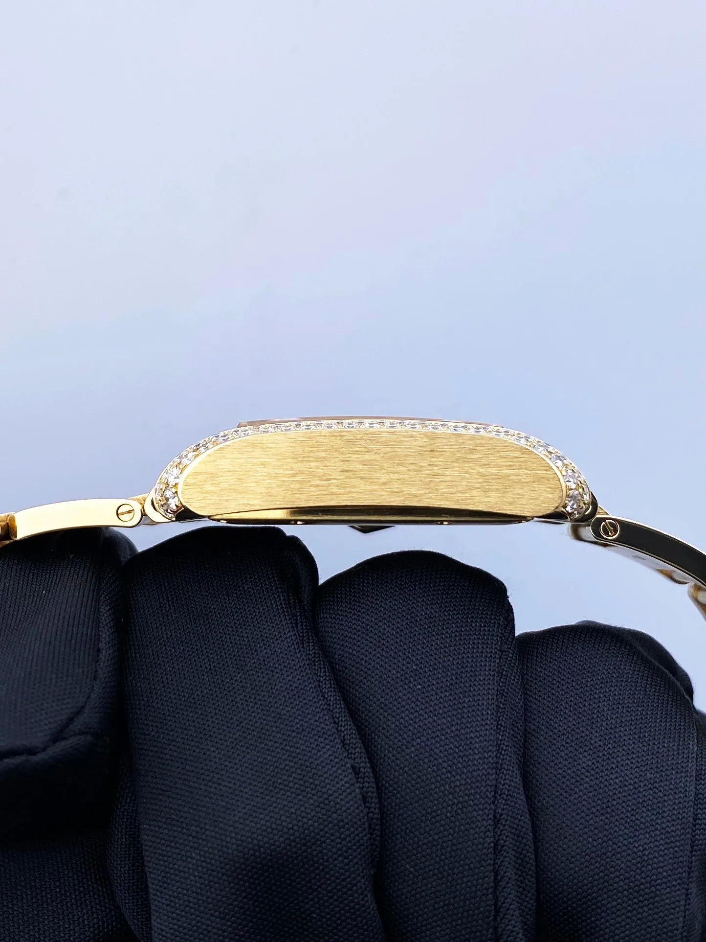 Cartier Tank Anglaise  WT100006 18K Yellow Gold Diamond Box/Papers