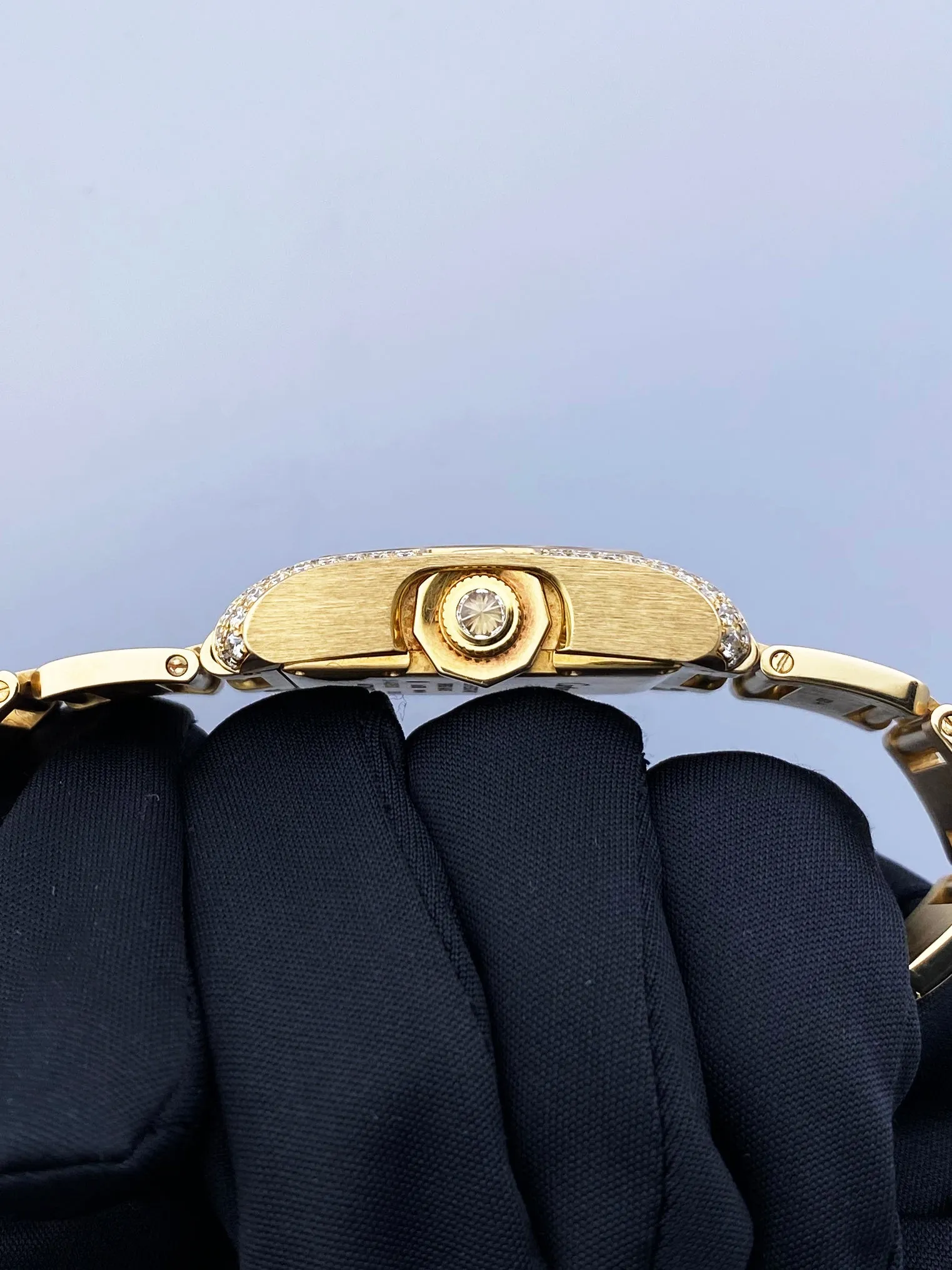 Cartier Tank Anglaise  WT100006 18K Yellow Gold Diamond Box/Papers